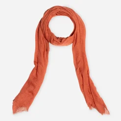 Texto Echarpes & Foulards^Foulard rouge brique ORANGE