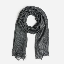 Texto Echarpes & Foulards^Foulard pailleté et plissé NOIR