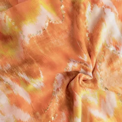 Texto Echarpes & Foulards^Foulard imprimé tie & dye ORANGE