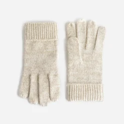 Eram Gants & Parapluie^Gants en tricot lurex BEIGE