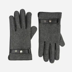 Eram Gants^Gants bi-matière à motif chevrons GRIS