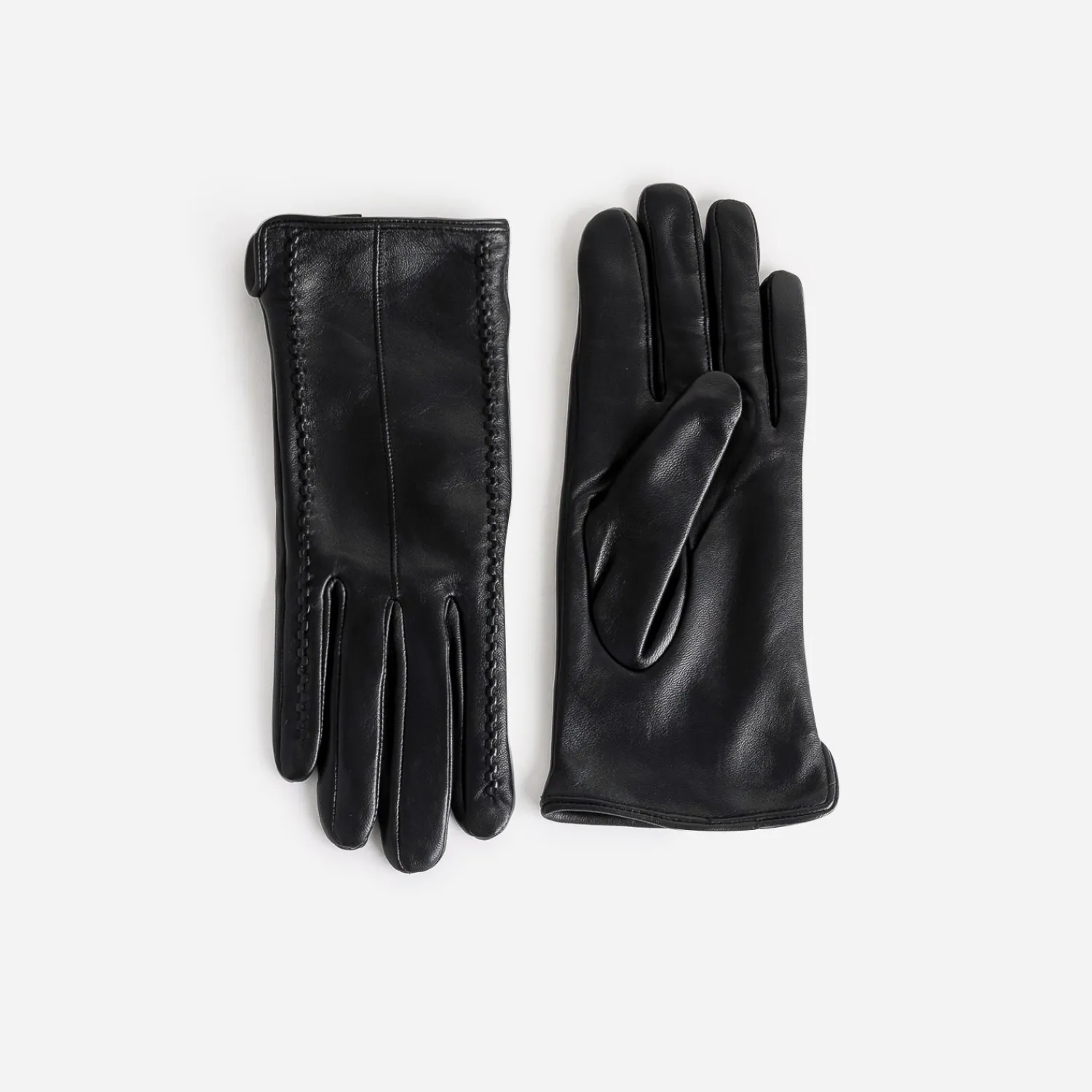 Eram Gants & Parapluie^Gants s en cuir avec détails embossés NOIR