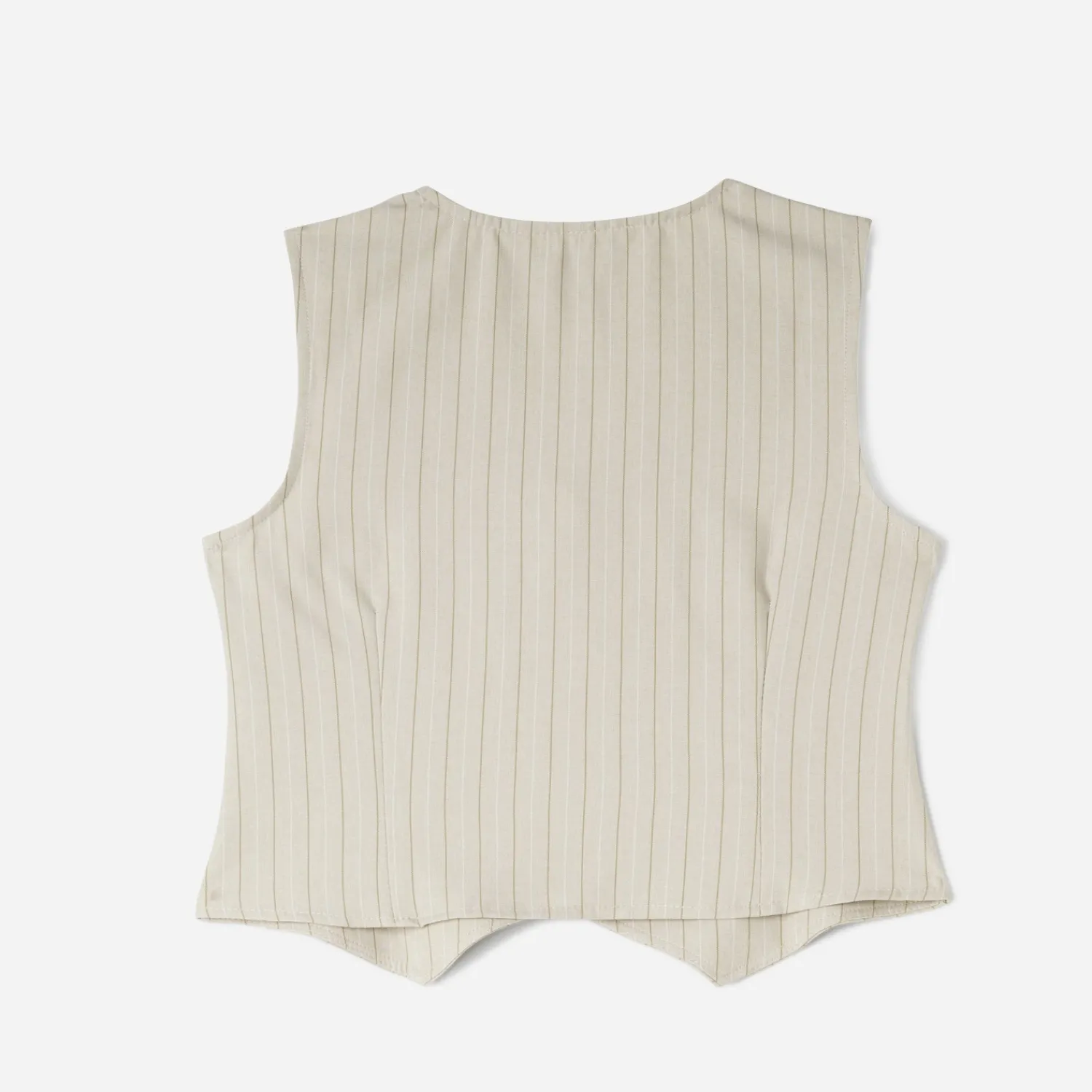 Texto T-Shirts^Gilet de costume rayures tennis BEIGE