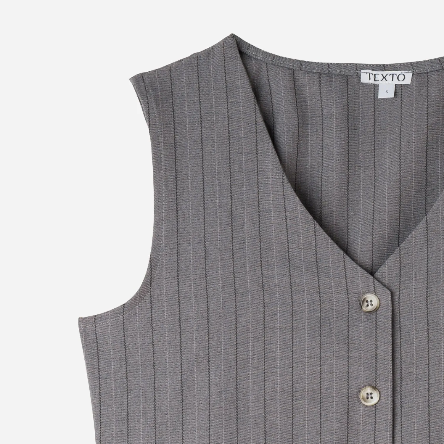 Texto T-Shirts^Gilet de costume rayures tennis GRIS