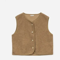 Texto Vestes & Gilets^Gilet camel sans manches MARRON