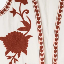Texto Vestes & Gilets^Gilet écru maxi broderies BEIGE