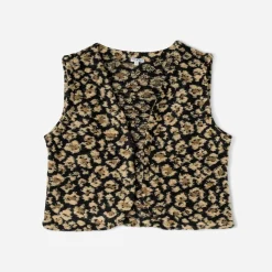 Texto Vestes & Gilets^Gilet à motif léopard NOIR