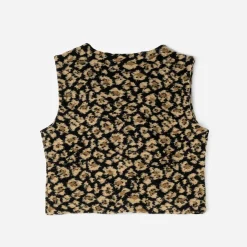 Texto Vestes & Gilets^Gilet à motif léopard NOIR
