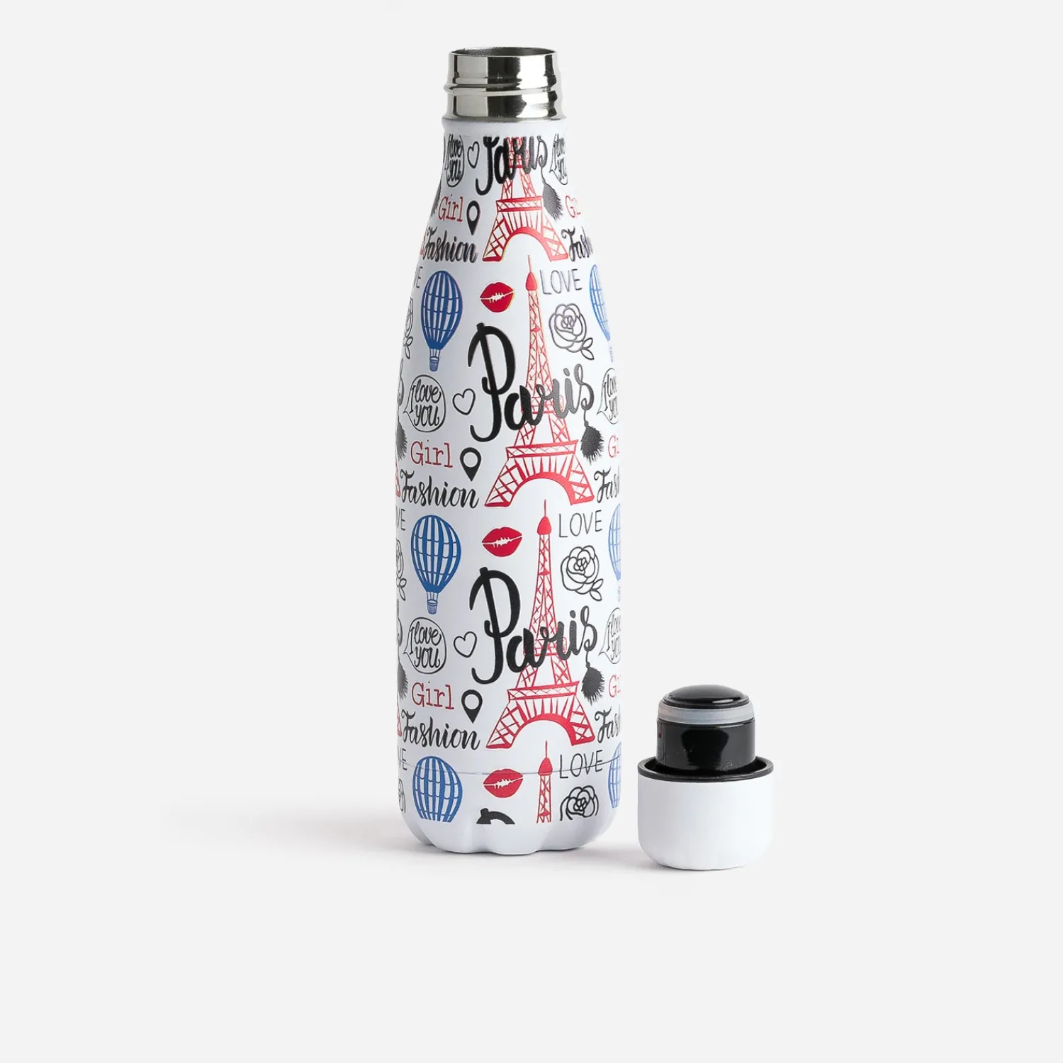 Eram Autres Accessoires^Gourde blanche motif inspiration Paris MULTICOLORE