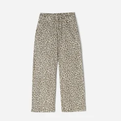 Texto Pantalons & Jeans^Jean beige à imprimé léopard IMPRIME