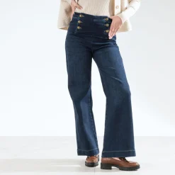 Texto Pantalons & Jeans^Jean brut à pont BLEU