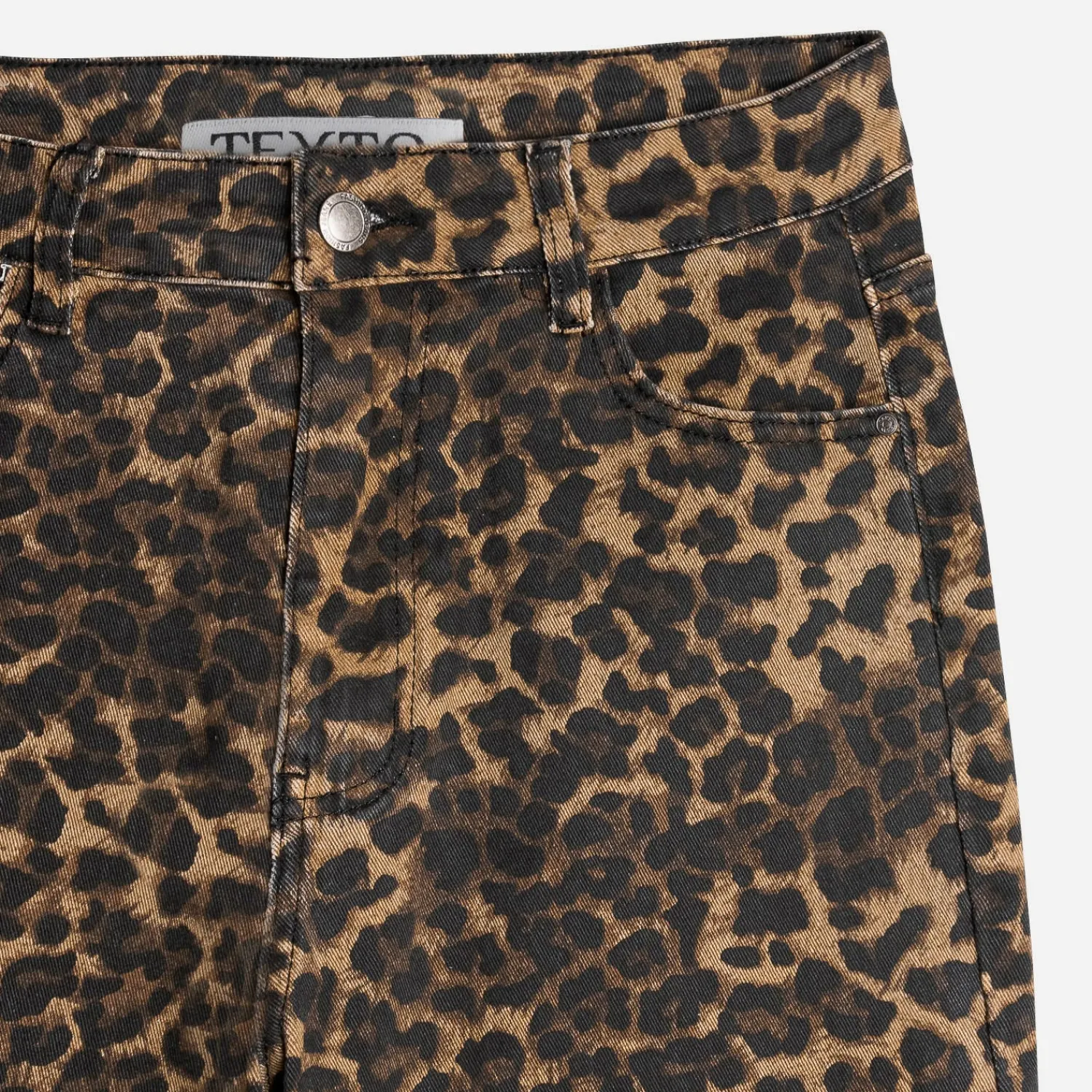 Texto Pantalons & Jeans^Jean à imprimé léopard MARRON
