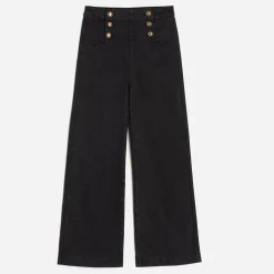 Texto Pantalons & Jeans^Jean à pont NOIR