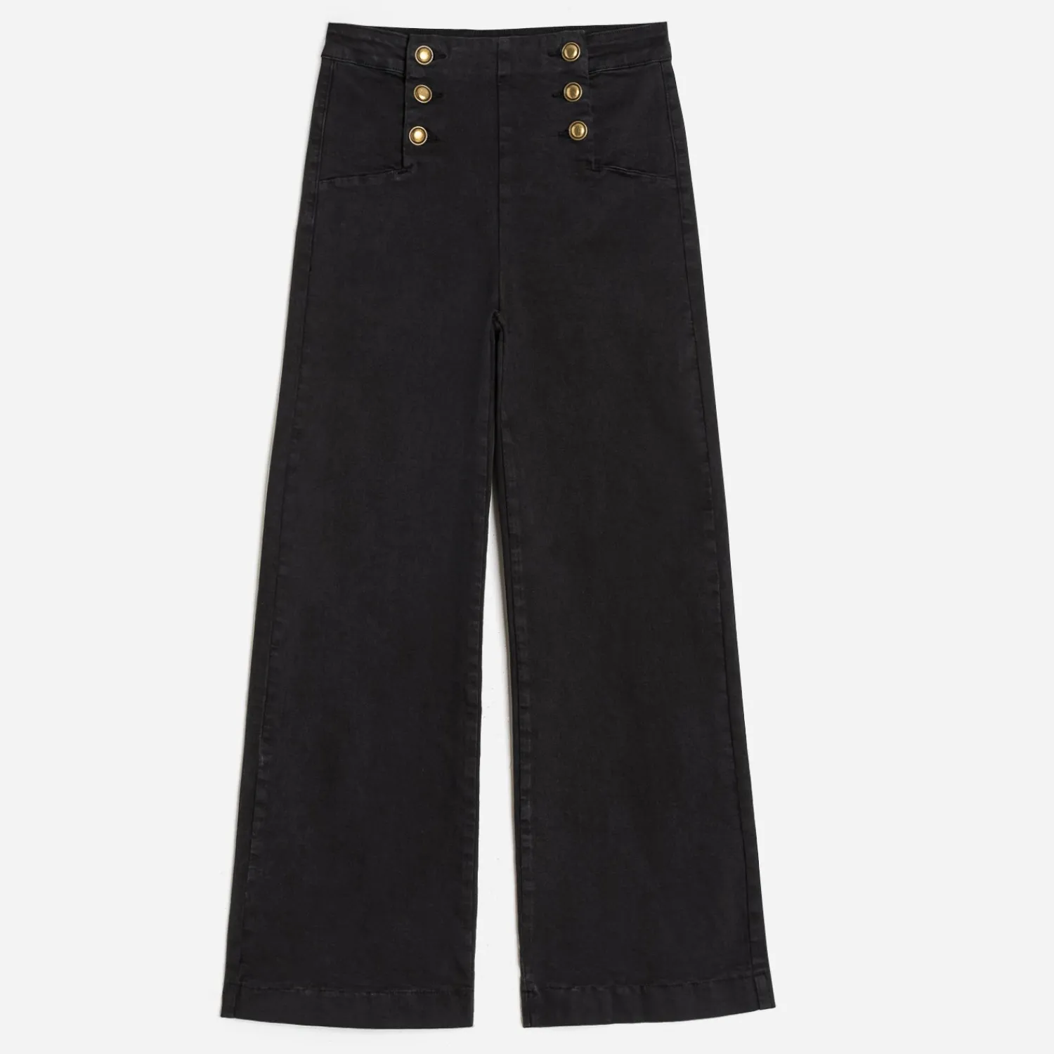 Texto Pantalons & Jeans^Jean à pont NOIR