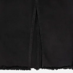 Texto Jupes^Jupe longue en jean NOIR