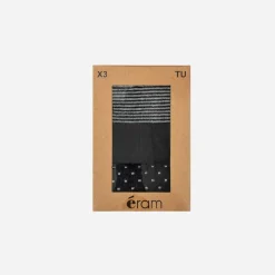Eram Chaussettes|Accessoires^Lot de 3 paires de chaussettes es NOIR