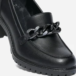 Texto Escarpins^Mocassin à talon NOIR