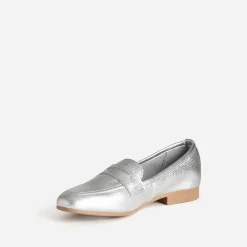 Eram Mocassins/Slippers^Mocassin métallisé cuir ARGENT
