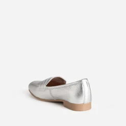 Eram Mocassins/Slippers^Mocassin métallisé cuir ARGENT