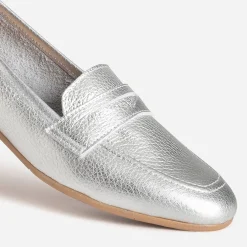 Eram Mocassins/Slippers^Mocassin métallisé cuir ARGENT