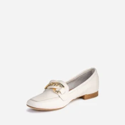 Eram Mocassins/Slippers^Mocassin beige éco-conçu en cuir ECRU