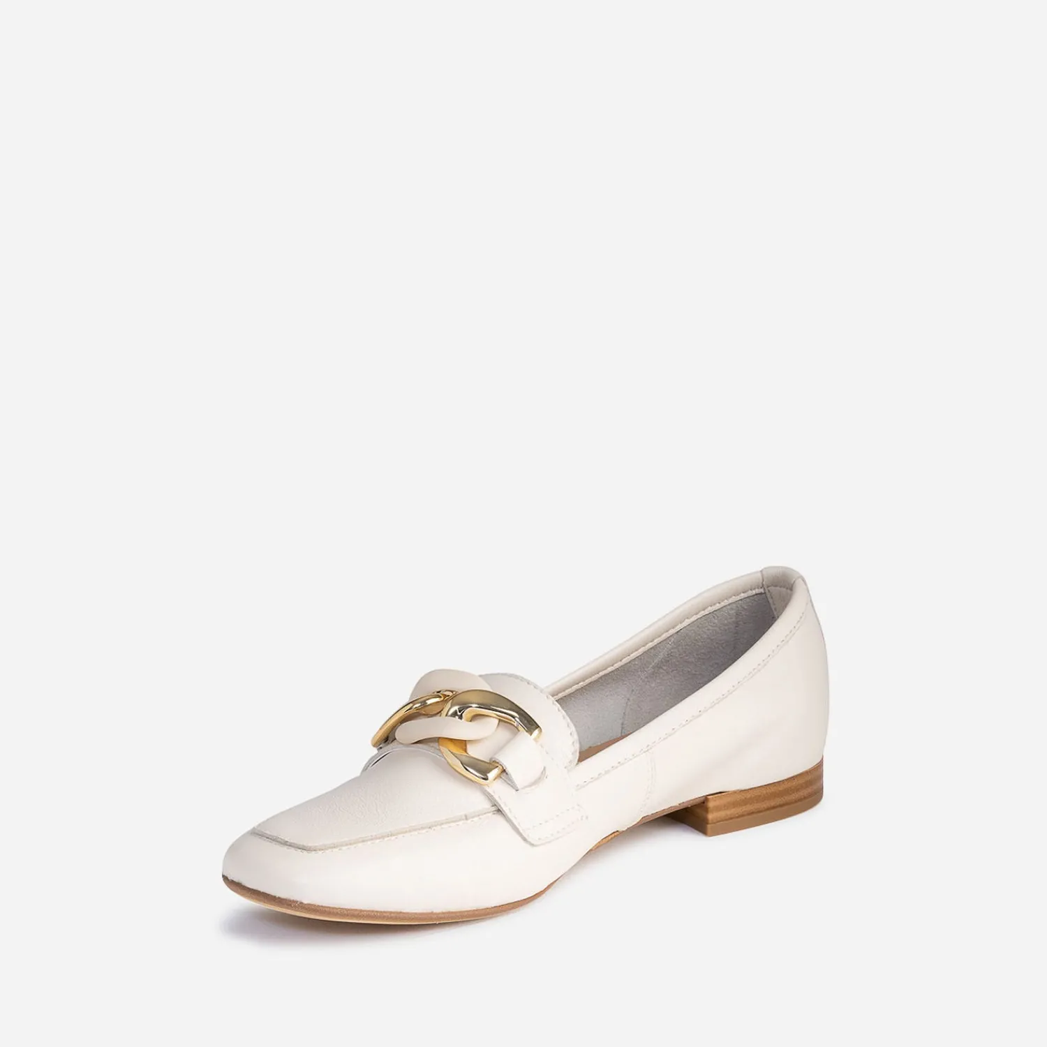 Eram Mocassins/Slippers^Mocassin beige éco-conçu en cuir ECRU