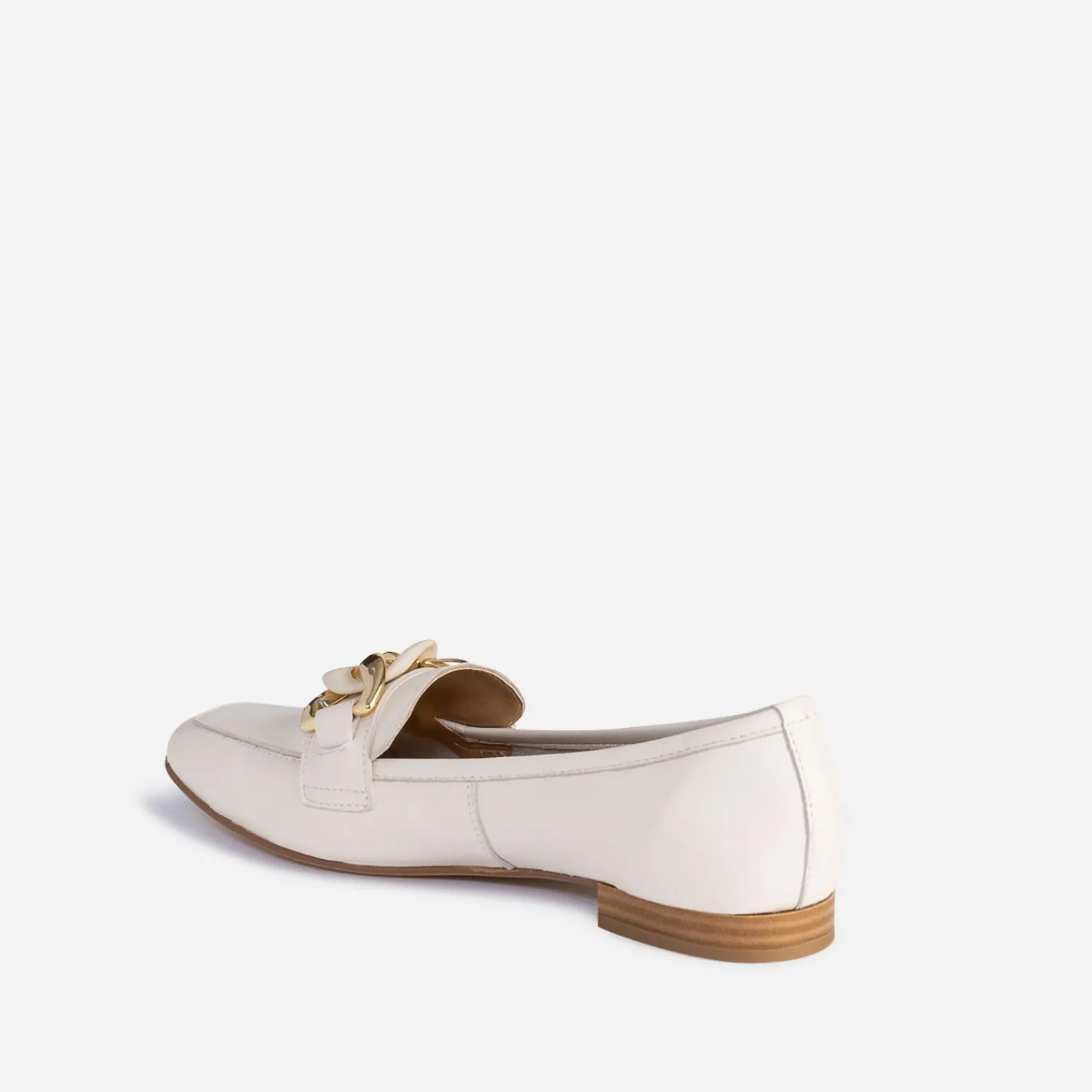 Eram Mocassins/Slippers^Mocassin beige éco-conçu en cuir ECRU