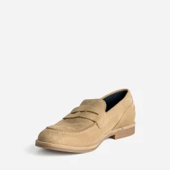 Eram Mocassins^Mocassin cuir velours éco-conçu BEIGE
