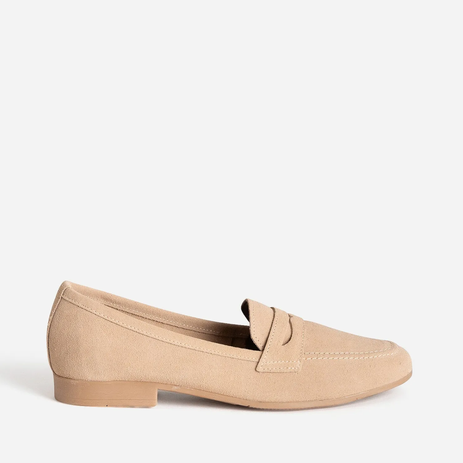 Eram Mocassins/Slippers^Mocassin cuir velours BEIGE