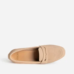 Eram Mocassins/Slippers^Mocassin cuir velours BEIGE