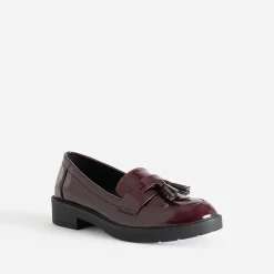 Eram Mocassins/Slippers^Mocassin bordeaux verni à pampilles VIOLET