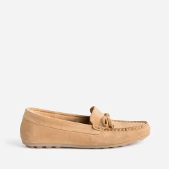 Eram Mocassins/Slippers^Mocassin en cuir velours éco-conçu CAMEL