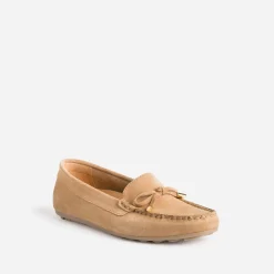 Eram Mocassins/Slippers^Mocassin en cuir velours éco-conçu CAMEL