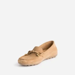 Eram Mocassins/Slippers^Mocassin en cuir velours éco-conçu CAMEL