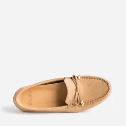 Eram Mocassins/Slippers^Mocassin en cuir velours éco-conçu CAMEL