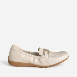 Caprice Mocassins/Slippers^Mocassin beige clair cuir ECRU