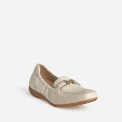 Caprice Mocassins/Slippers^Mocassin beige clair cuir ECRU