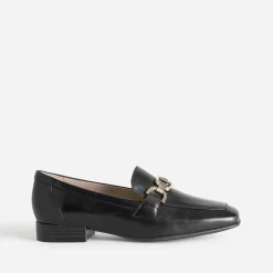 Caprice Mocassins/Slippers^Mocassin en cuir NOIR