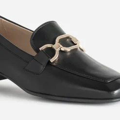 Caprice Mocassins/Slippers^Mocassin en cuir NOIR