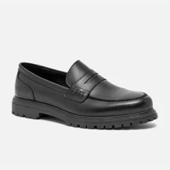 Eram Mocassins|Chaussures De Ville^Mocassin éco-conçu en cuir NOIR