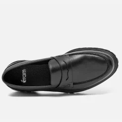 Eram Mocassins|Chaussures De Ville^Mocassin éco-conçu en cuir NOIR