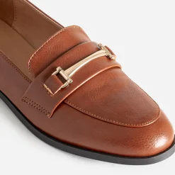 Eram Mocassins/Slippers^Mocassin cognac détails dorés MARRON