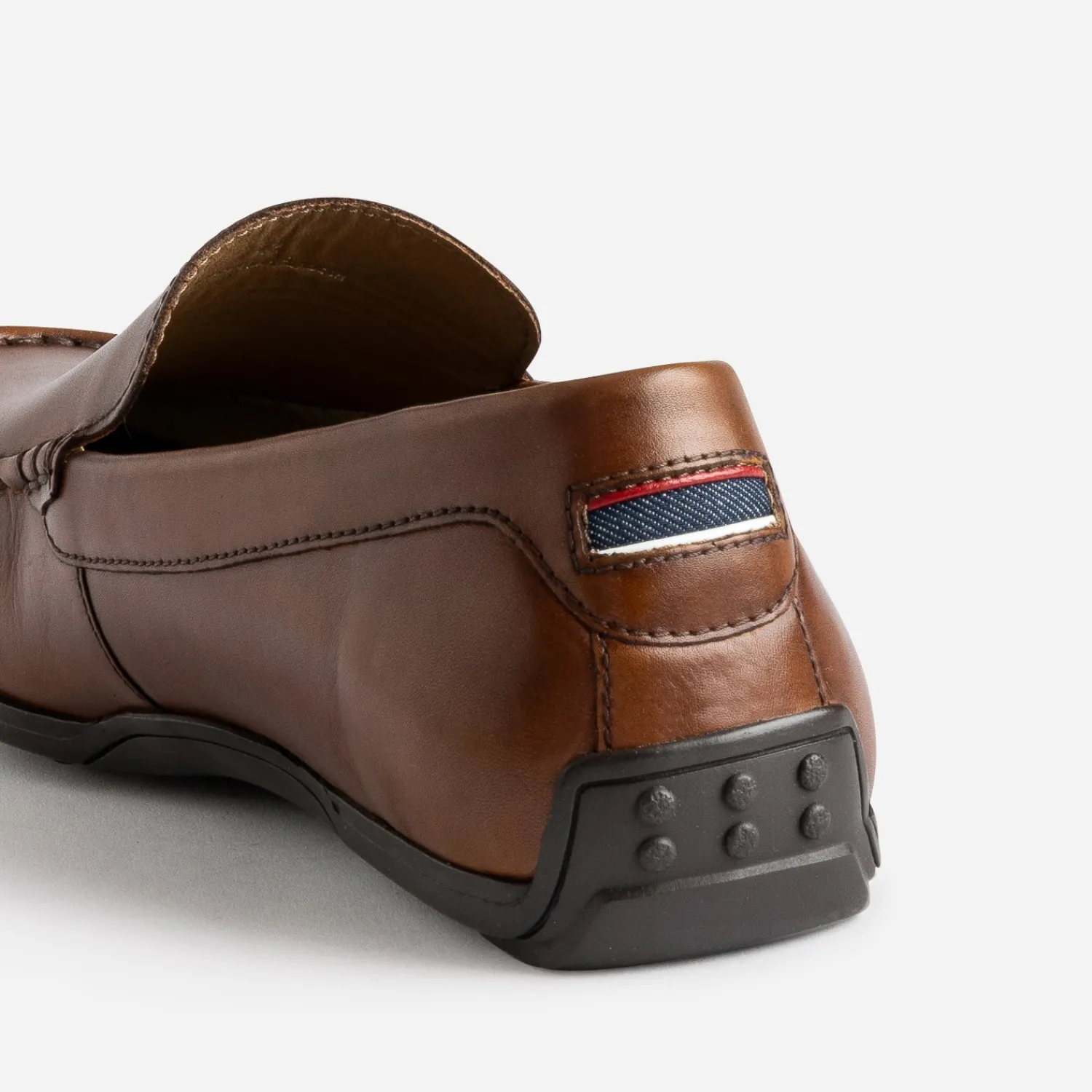 Eram Mocassins^Mocassin en cuir COGNAC