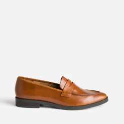 Eram Flex Mocassins/Slippers^Mocassin en cuir CAMEL