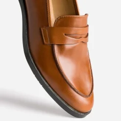 Eram Flex Mocassins/Slippers^Mocassin en cuir CAMEL