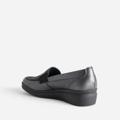 FRANCE ARNO Mocassins/Slippers^Mocassin gris en cuir MARRON