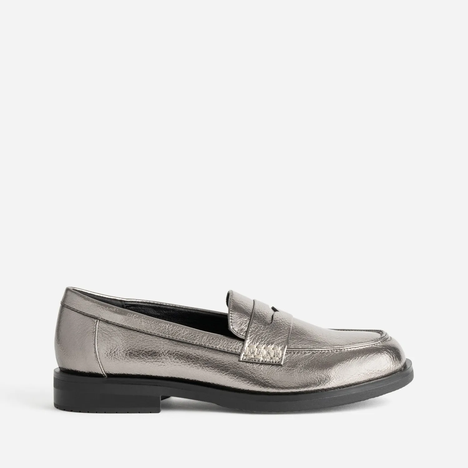 Eram Mocassins/Slippers^Mocassin gris foncé métallisé ARGENT