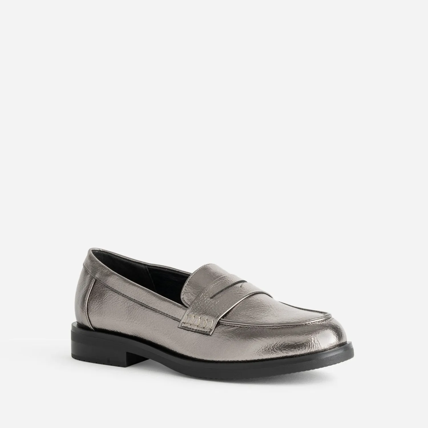 Eram Mocassins/Slippers^Mocassin gris foncé métallisé ARGENT