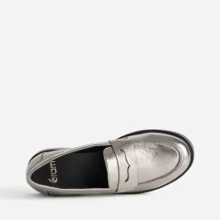 Eram Mocassins/Slippers^Mocassin gris foncé métallisé ARGENT