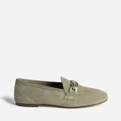 Eram Mocassins/Slippers^Mocassin kaki éco-conçu en cuir velours VERT